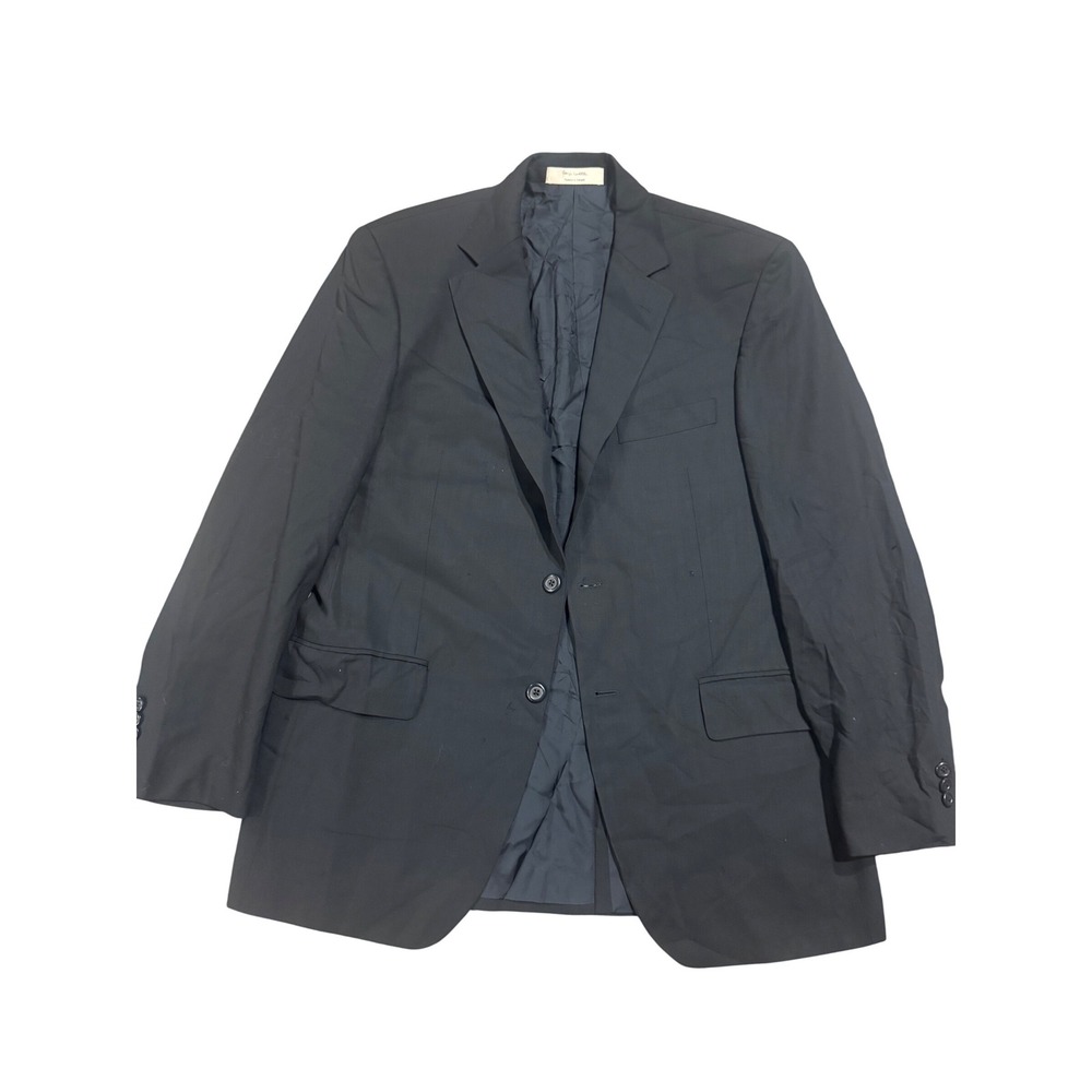 John W. Nordstrom Mens Black 100% Wool Blazer Suit Jacket 41R Tailored in Canada